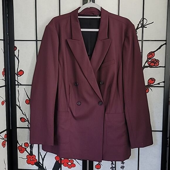 Away Travel The Roundtrip Blazer  In Color Wine - Picture 2 of 8